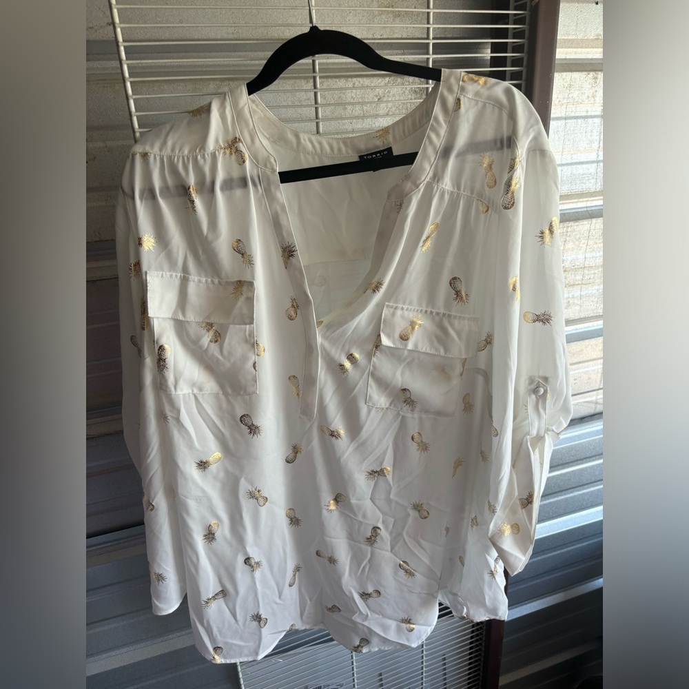 Torrid Harper Shirt with Pineapple